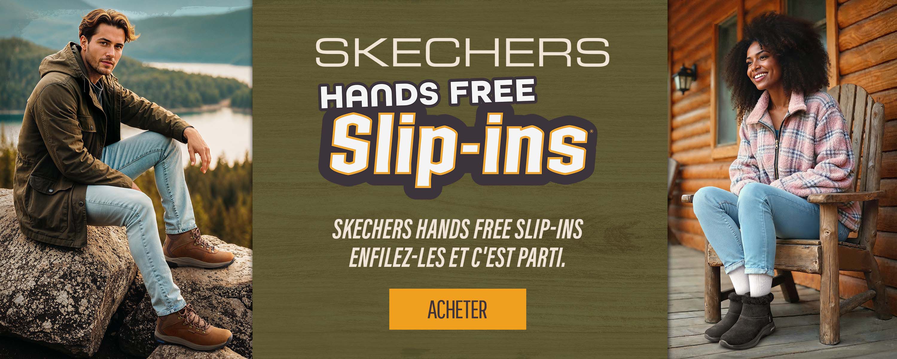 Hands free slip ins boots skechers